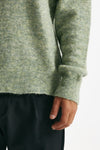 maglia lupetto in lana, polliamide e alpaca verde men Atomo factory - 6