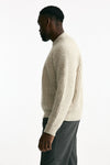 Maglia in cotone lana e alpaca beige moulinè men Atomo factory - 2