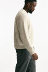 Maglia in cotone lana e alpaca beige moulinè men Atomo factory - 4