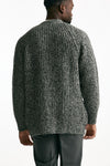 Cardigan in cotone lana e alpaca grigio mouline’ men Atomo factory - 3