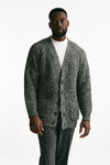 Cardigan in cotone lana e alpaca grigio mouline’ men Atomo factory - 6