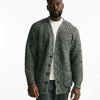 Cardigan in cotone lana e alpaca grigio mouline’ men Atomo factory - 9