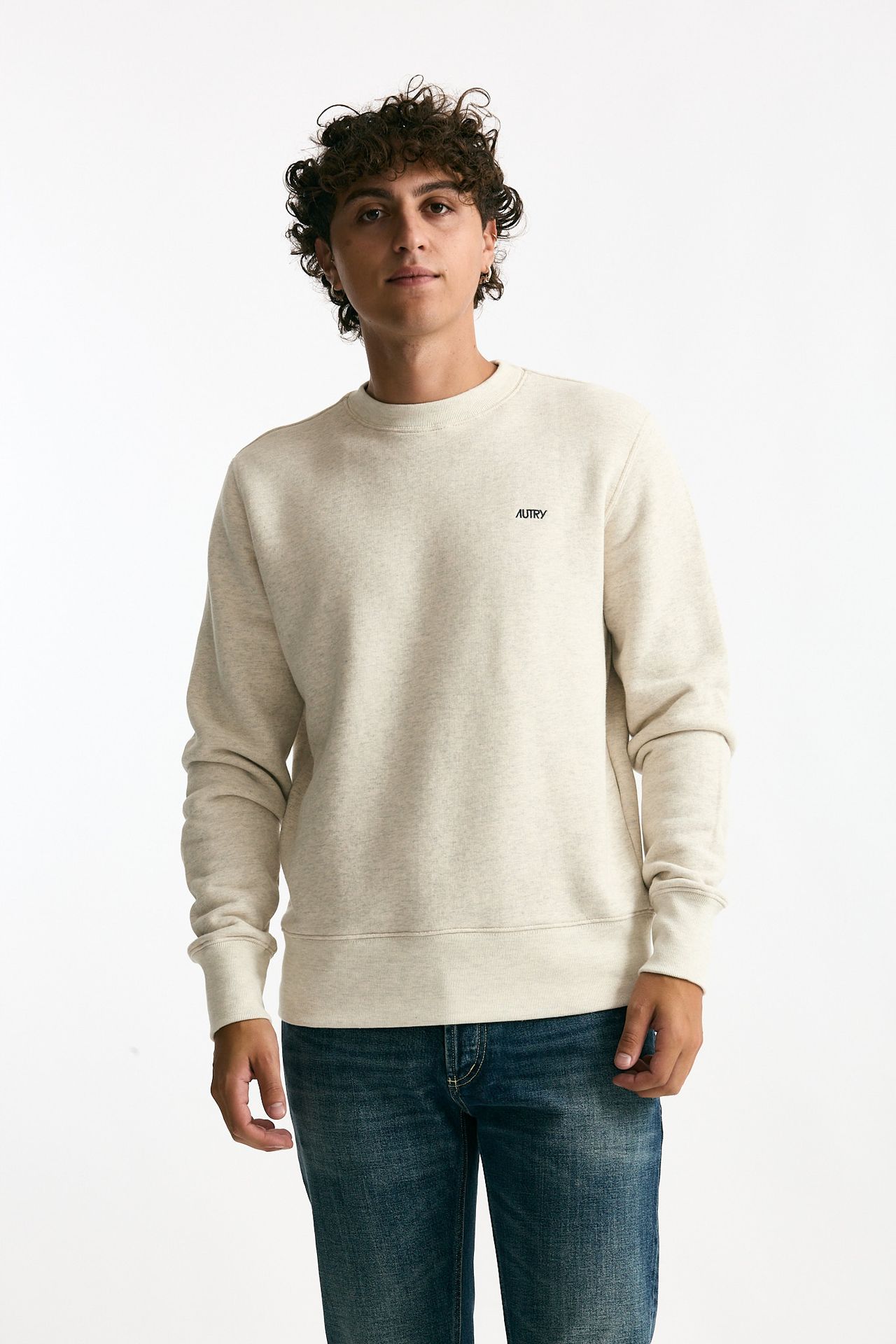 Felpa in cotone panna men Autry - 1