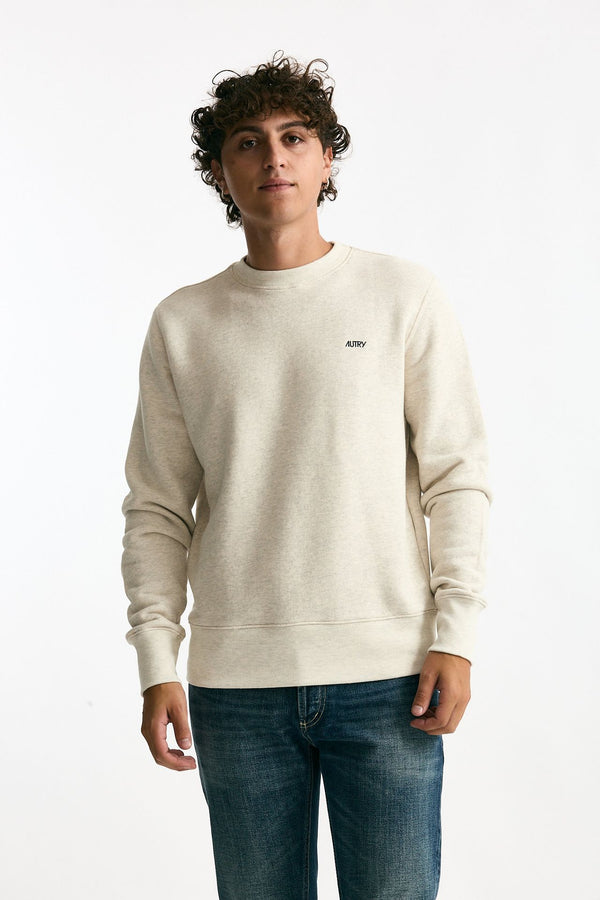 Felpa in cotone panna men Autry