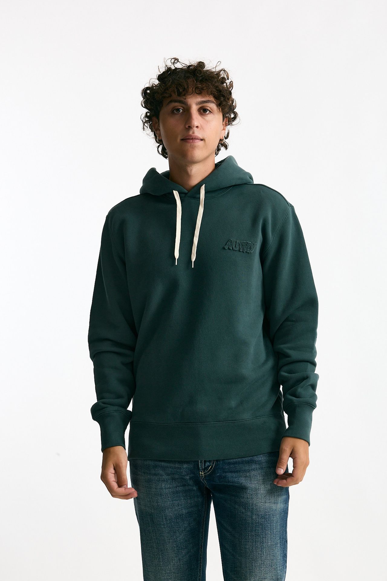 Felpa in cotone verde men Autry - 1