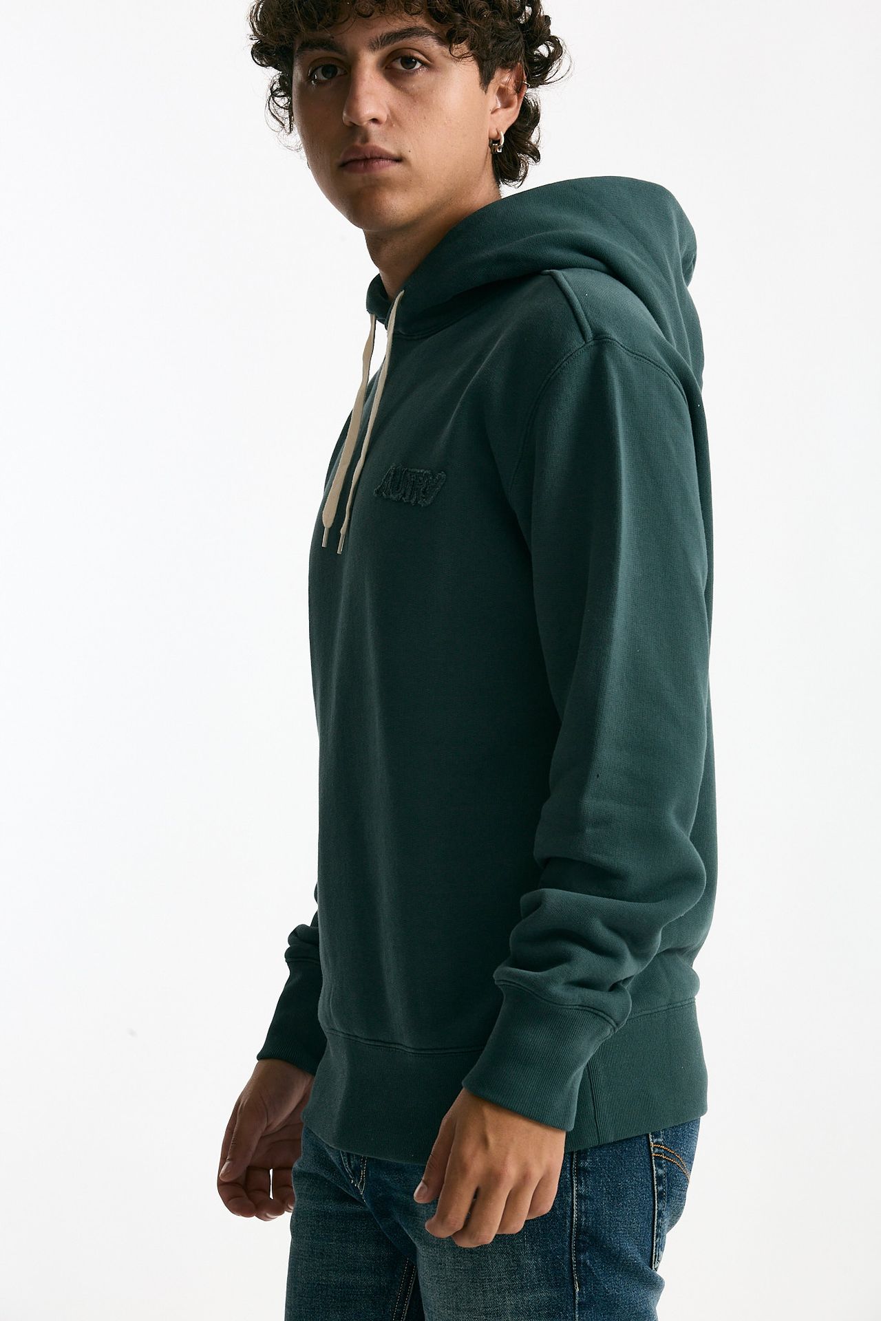 Felpa in cotone verde men Autry - 4