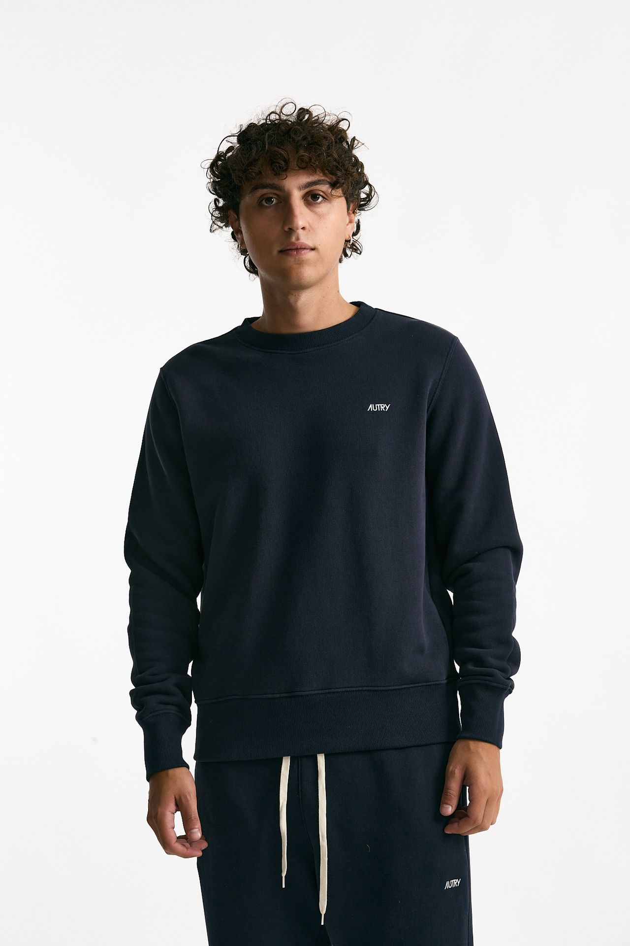 Felpa in cotone blu men Autry - 1