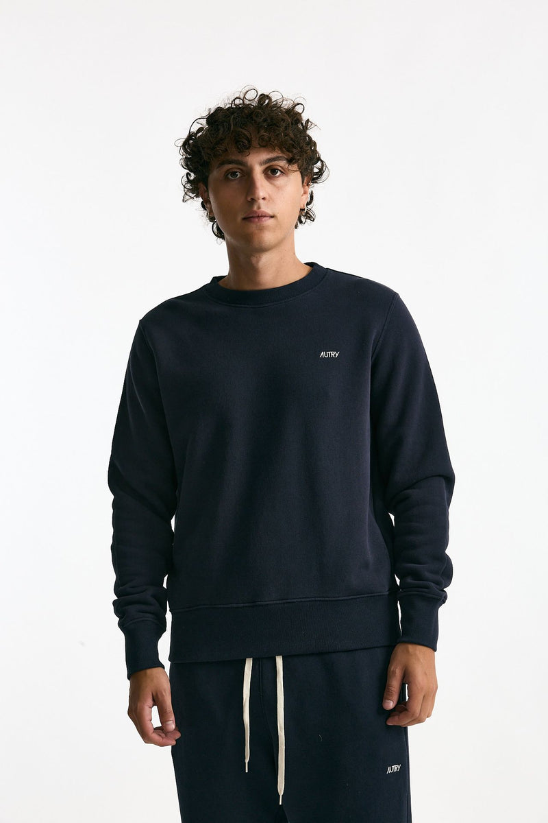 Felpa in cotone blu men Autry - 1