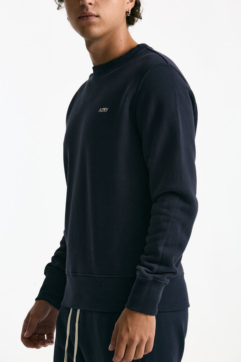 Felpa in cotone blu men Autry - 4