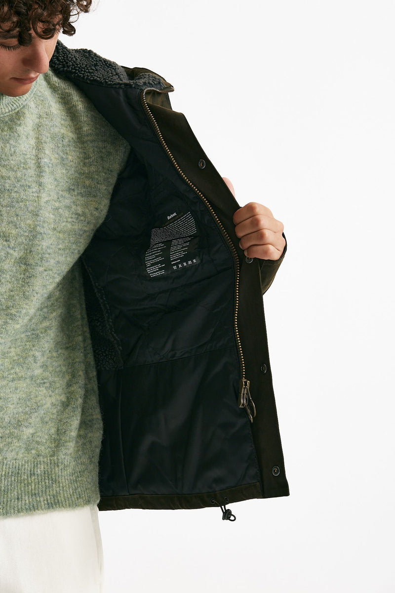 giubbino kevlar wax jacket in cotone cerato olive men Barbour - 7