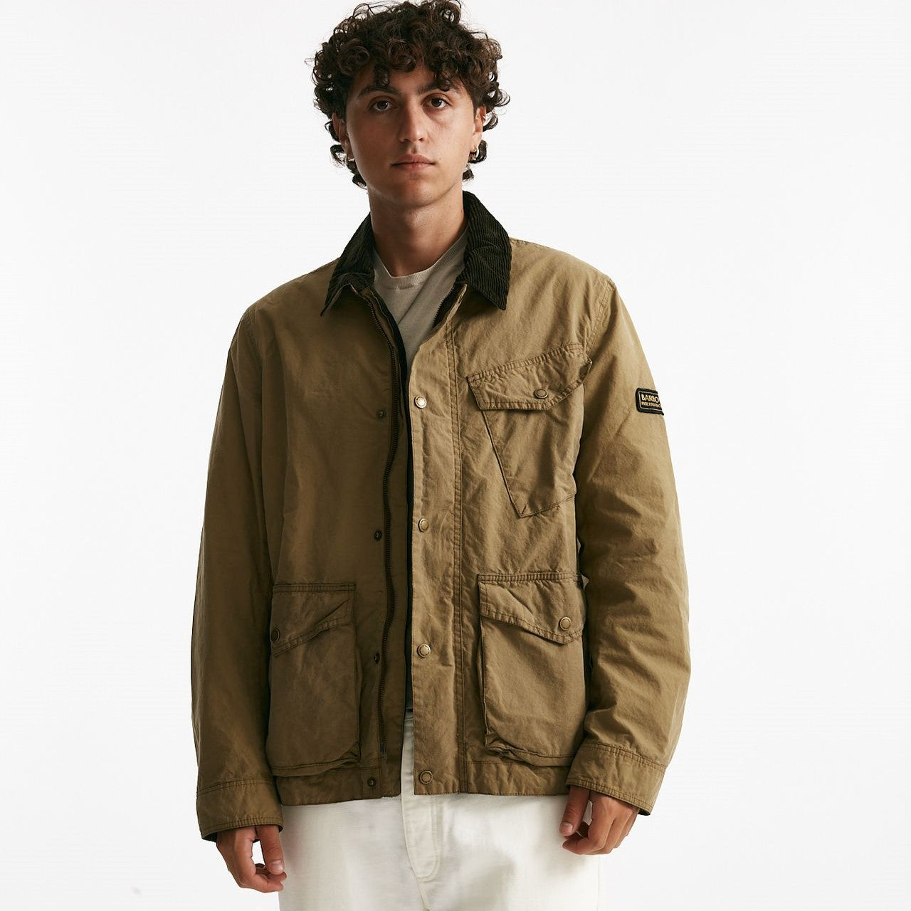 field jacket drifter wax in cotone lavato e cerato men Barbour - 10