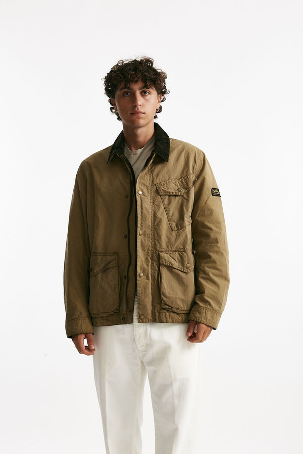 field jacket drifter wax in cotone lavato e cerato men Barbour