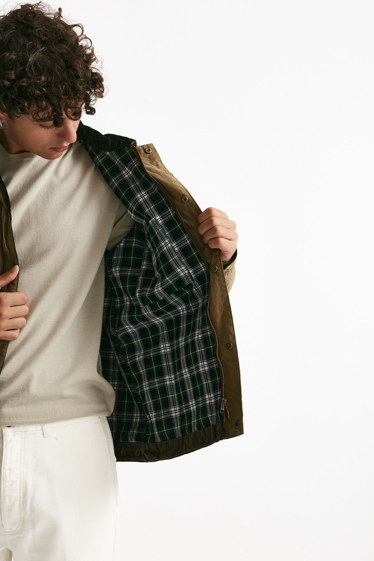 field jacket drifter wax in cotone lavato e cerato men Barbour - 7