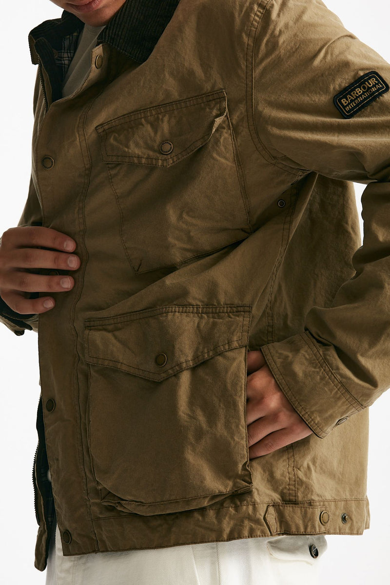 field jacket drifter wax in cotone lavato e cerato men Barbour - 9