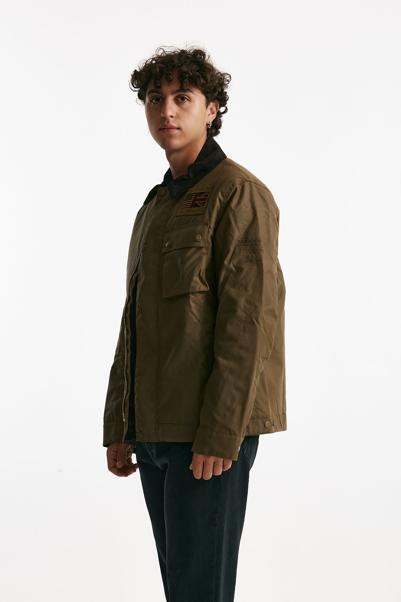 giubbino workers wax in cotone cerato sand-bruciato men Barbour - 4