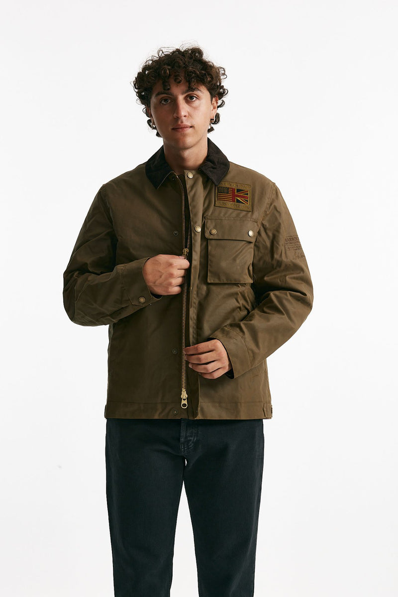 giubbino workers wax in cotone cerato sand-bruciato men Barbour - 5