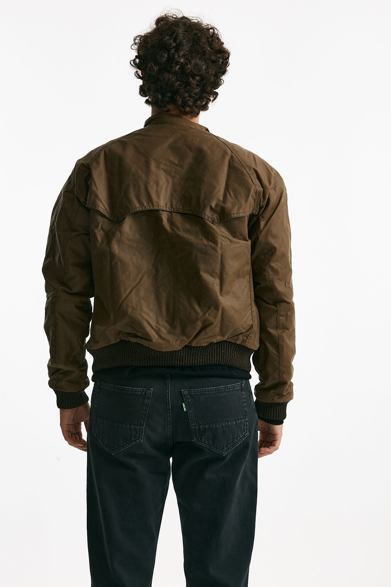 bomber merchant wax in cotone cerato sand-bruciato men Barbour - 3