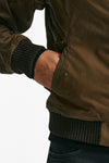 bomber merchant wax in cotone cerato sand-bruciato men Barbour - 8