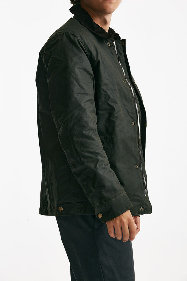 giubbino workers wax in cotone cerato sage-verde men Barbour