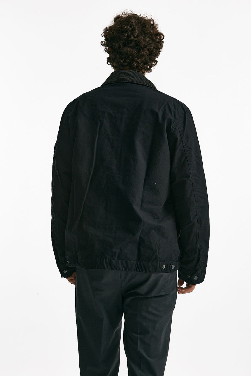 field jacket drifter wax in cotone nero men Barbour - 3