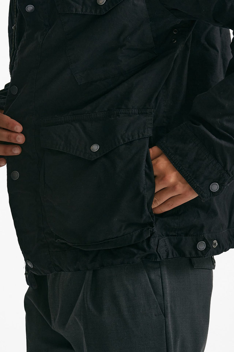 field jacket drifter wax in cotone nero men Barbour - 7
