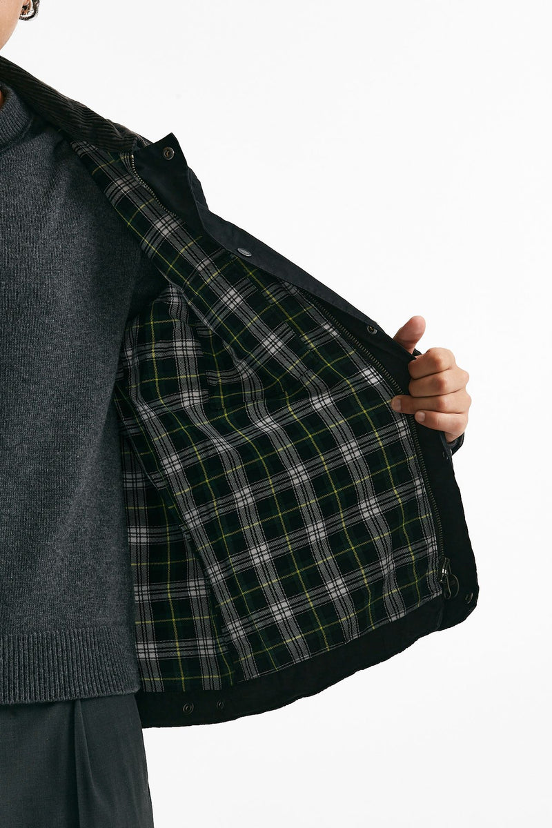 field jacket drifter wax in cotone nero men Barbour - 8