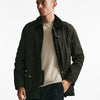 giacca ashby wax jacket in cotone cerato olive-verde men Barbour - 10