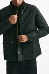 giubbino reelin wax jacket in cotone cerato sage-verde men Barbour - 7