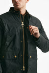 giubbino reelin wax jacket in cotone cerato sage-verde men Barbour - 10
