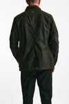 field jacket ogston wax jacket in cotone cerato olive-verde men Barbour - 4