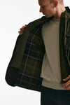 field jacket ogston wax jacket in cotone cerato olive-verde men Barbour - 8
