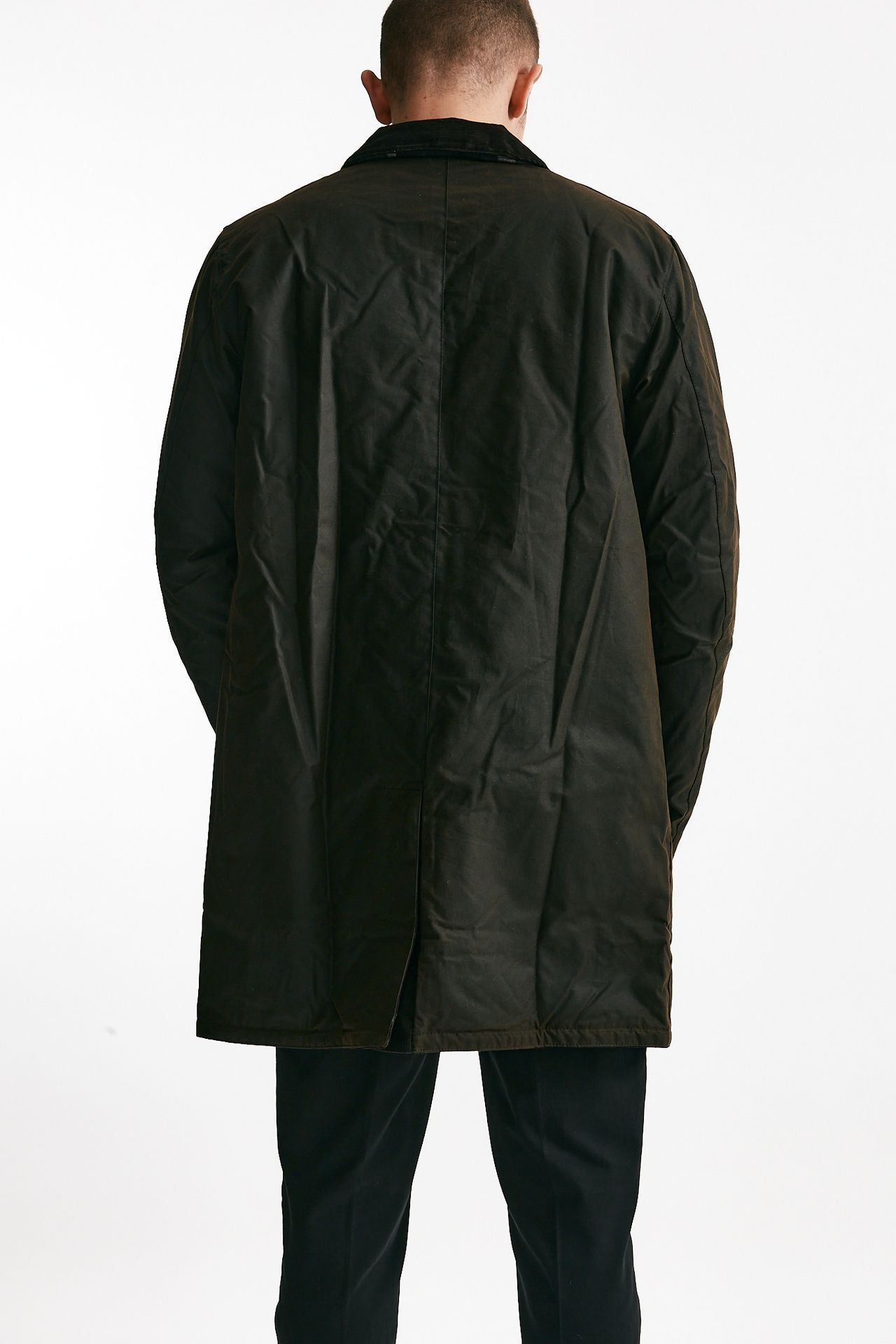 soprabito mac wax in cotone cerato dark brown-marrone men Barbour - 3