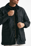 giacca ashby wax jacket in cotone cerato navy-blu men Barbour - 7