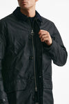 soprabito mac wax in cotone cerato navy-blu men Barbour - 7
