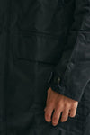 soprabito mac wax in cotone cerato navy-blu men Barbour - 8