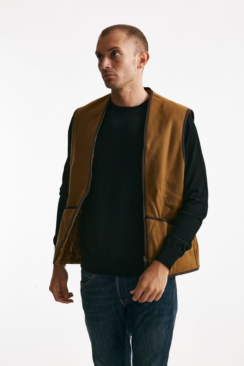 gilet in pile acrilico cammello men Barbour - 1