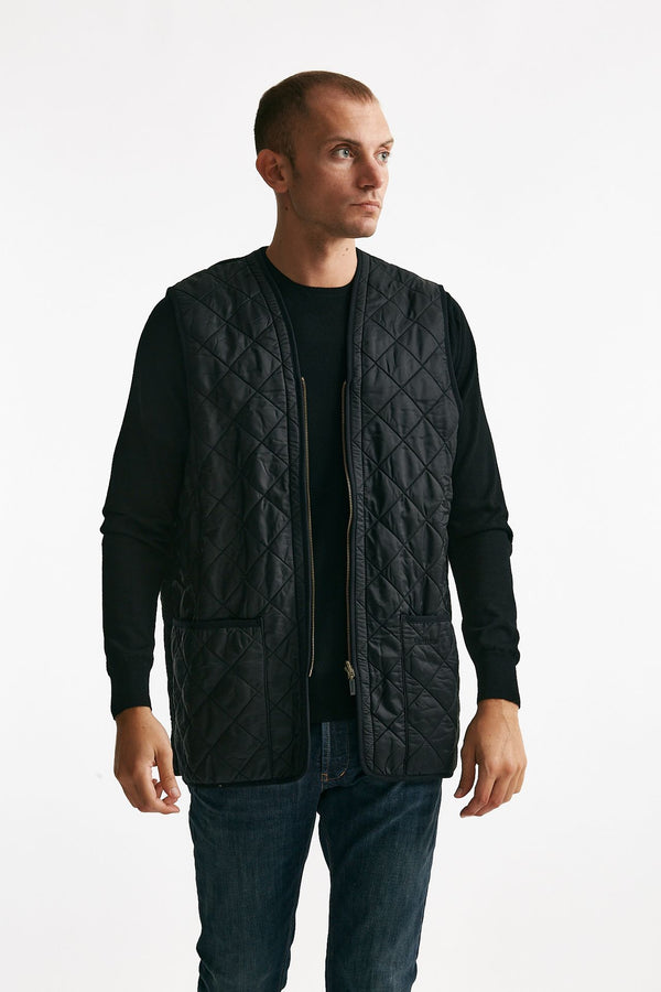 gilet polarquilt trapuntato nero men Barbour