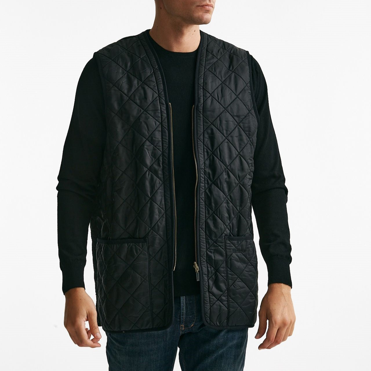 gilet polarquilt trapuntato nero men Barbour - 7