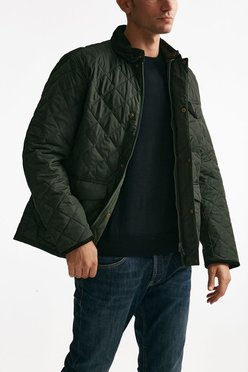 Giacca HORNBY QUILTED trapuntata verde men Barbour - 4