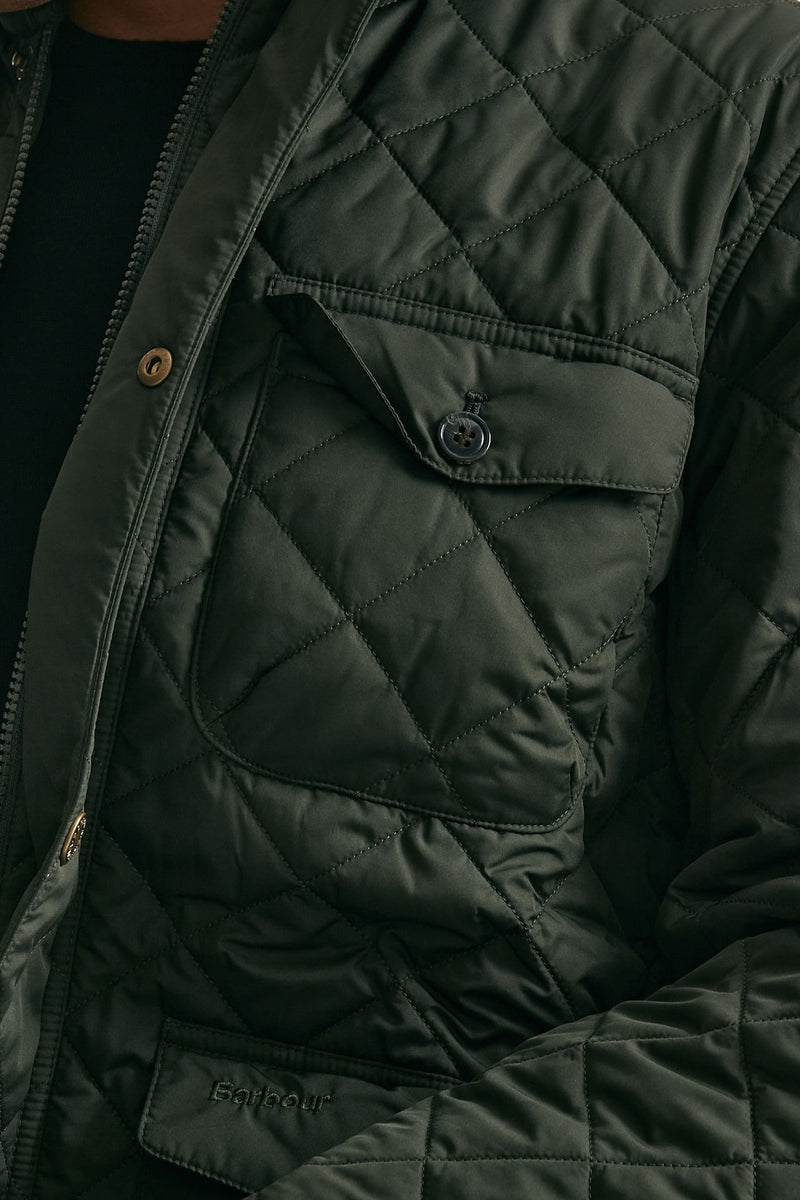 Giacca HORNBY QUILTED trapuntata verde men Barbour - 6