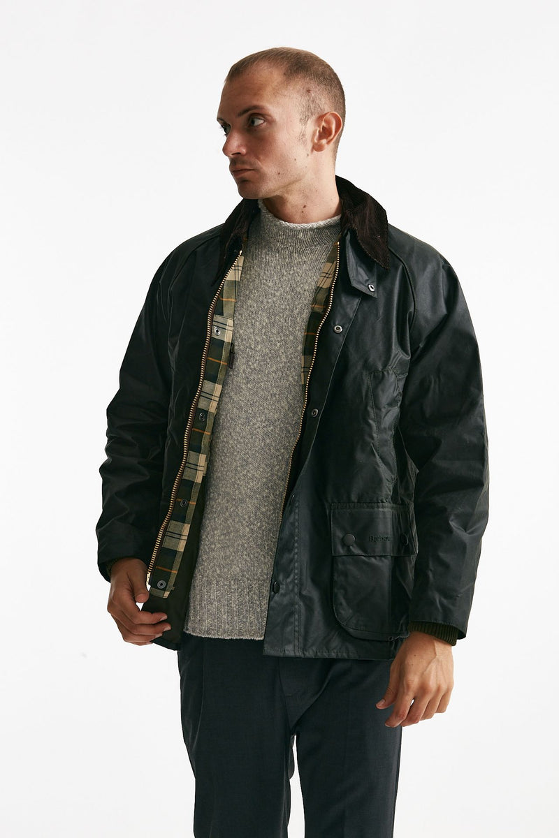 Giacca in cotone BEDALE WAX JACKET cerato verde men Barbour - 1