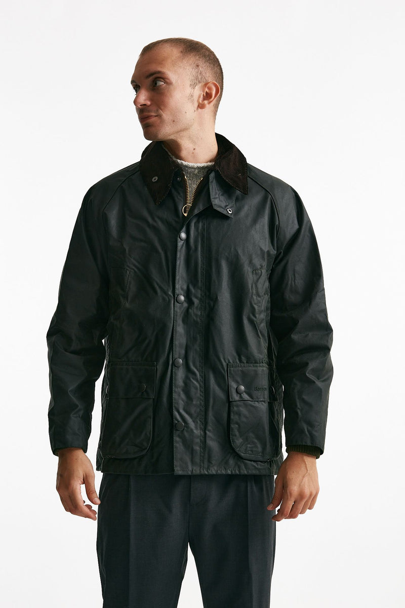 Giacca in cotone BEDALE WAX JACKET cerato verde men Barbour - 8
