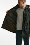 Parka BEDALE WAX PARKA in cotone cerato verde men Barbour - 8