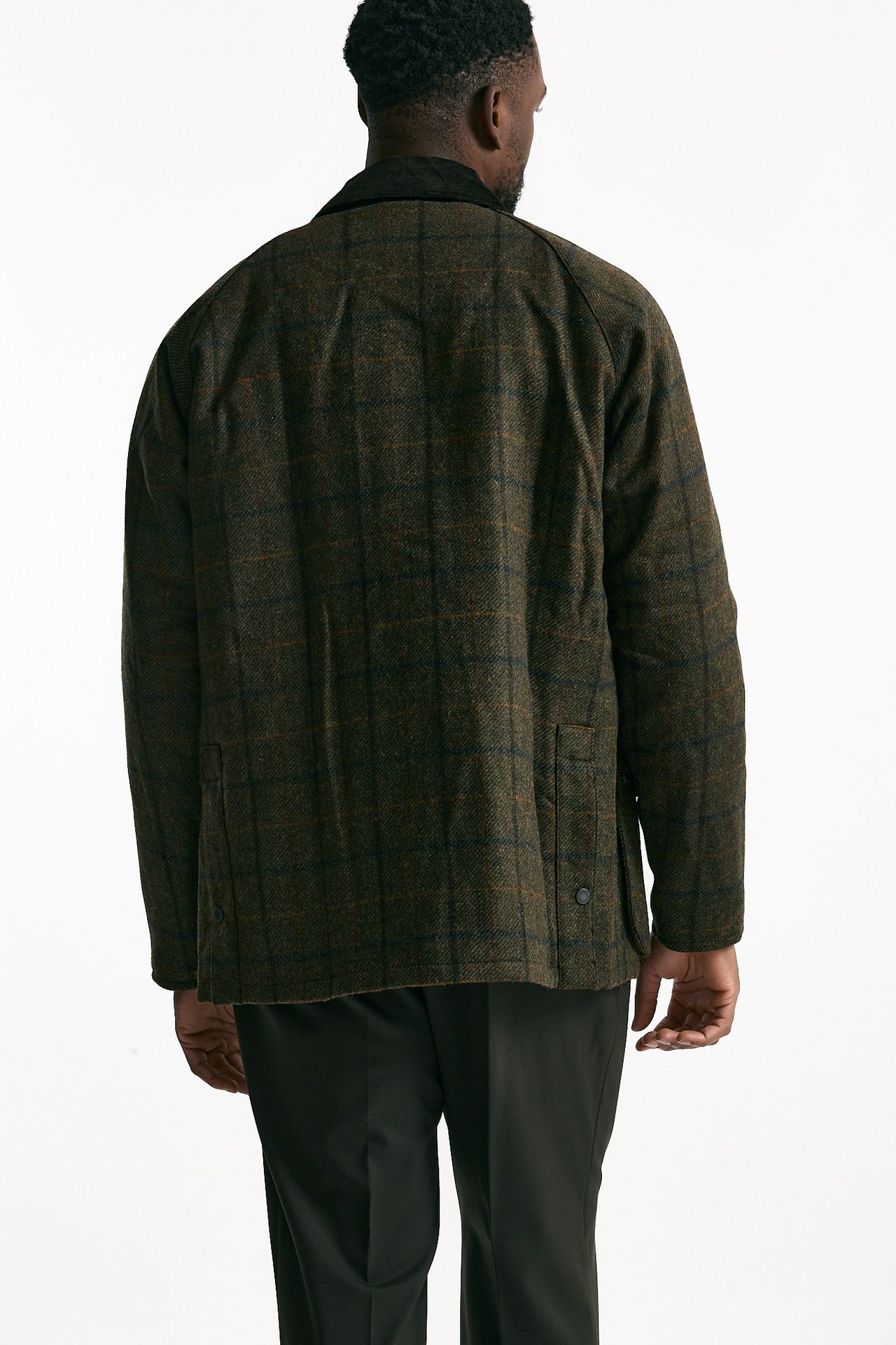 Giacca CHECK WOOL JACKET brown/verde men Barbour - 3
