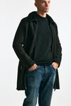 Cappotto in shearling grigio/nero men Giorgio brato - 4