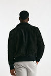 Giubbino in pelle camoscio lavato nero men Giorgio brato - 3