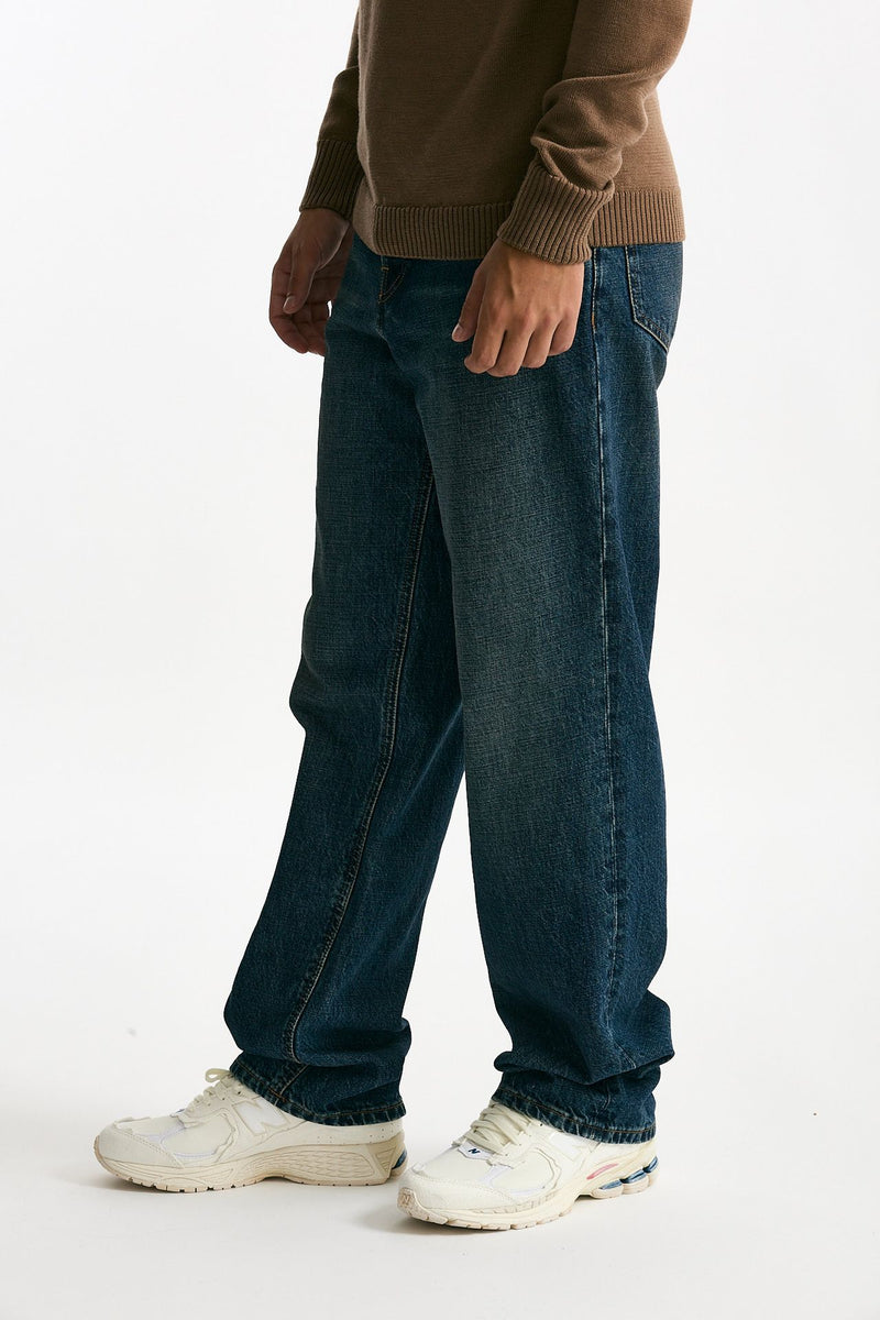 Jeans lavaggio scuro stone washed men Covert - 4