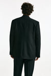 Giacca doppiopetto in lana nero men Covert - 4