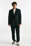 Giacca doppiopetto in lana nero men Covert - 7