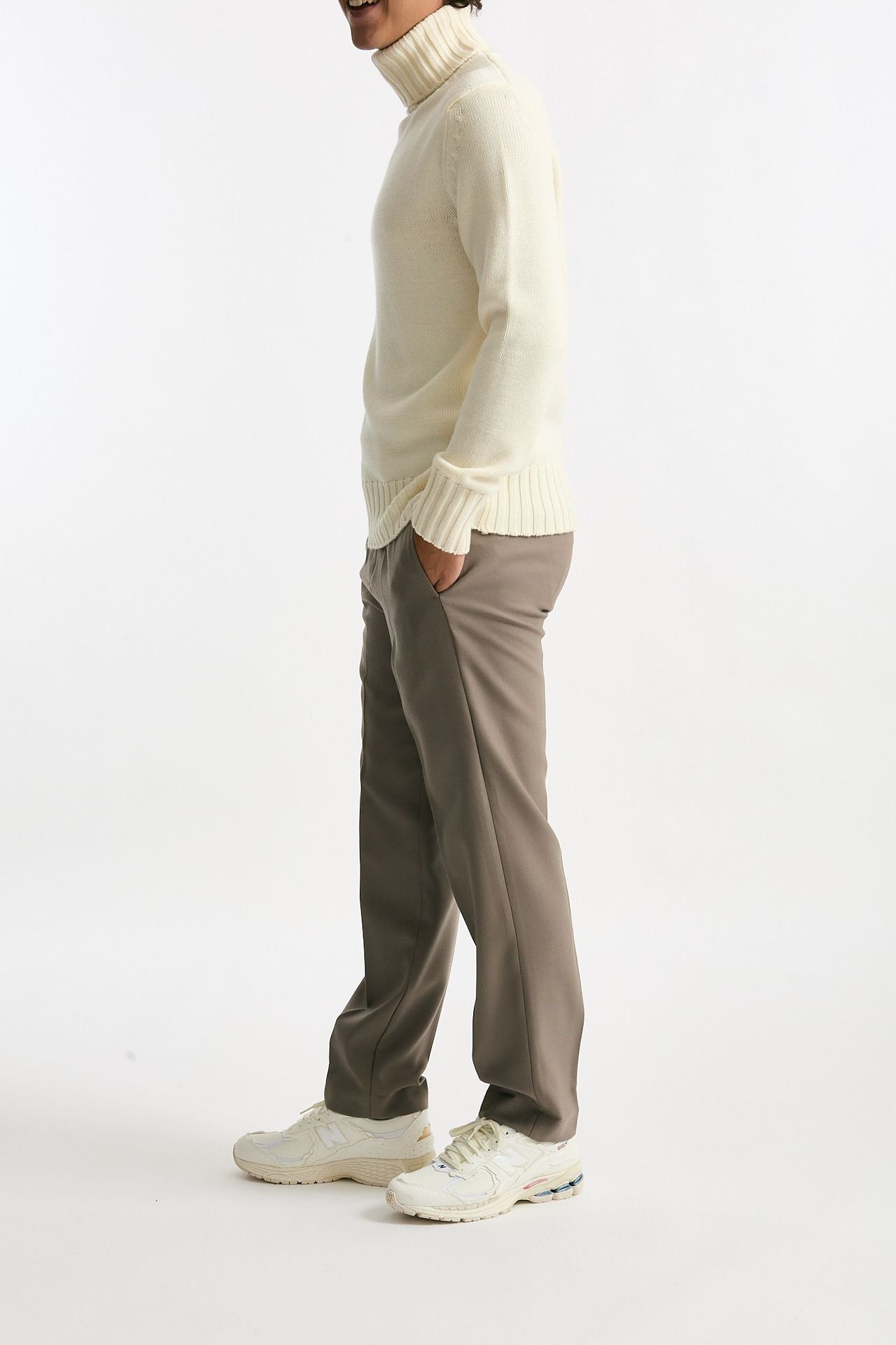 Pantalone in lana beige men Covert - 4